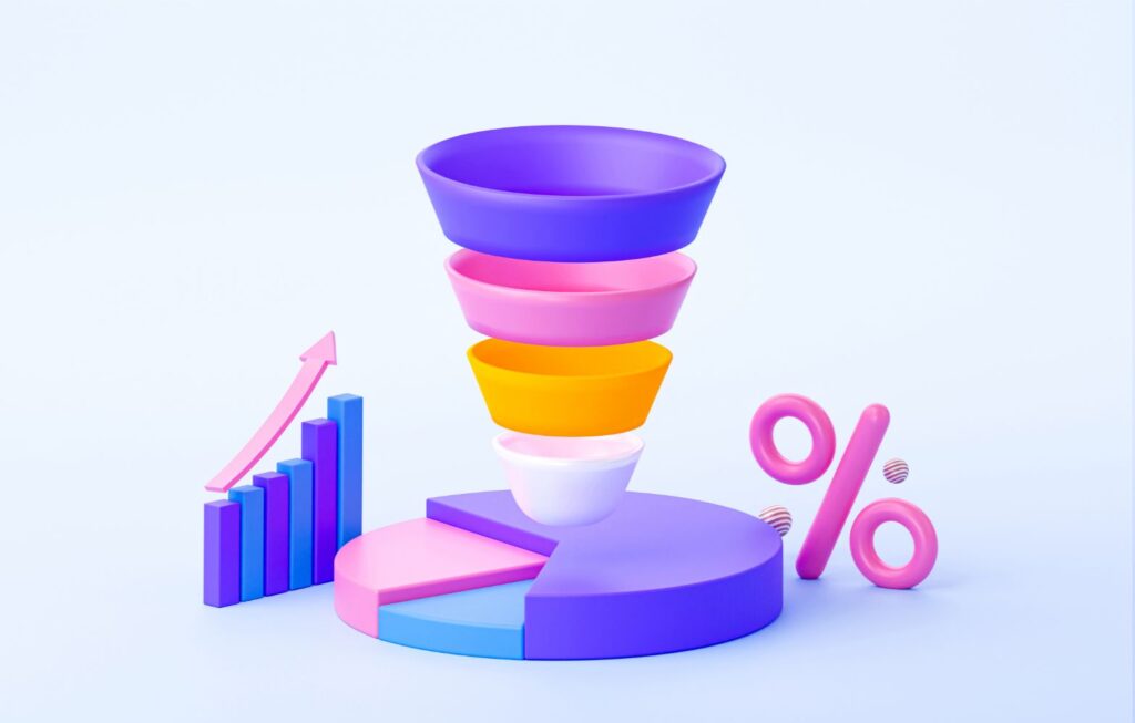 Sales funnel concept